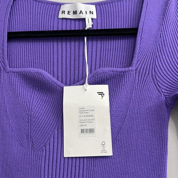 REMAIN Birger Christensen Remain Dense Curved ribbed Dress - Picture 7 of 13